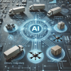 DALL·E 2024-10-24 17.58.05 - A visual representation of AI-driven delivery integration, showing a centralized AI system coordinating delivery logistics, tracking, and optimization